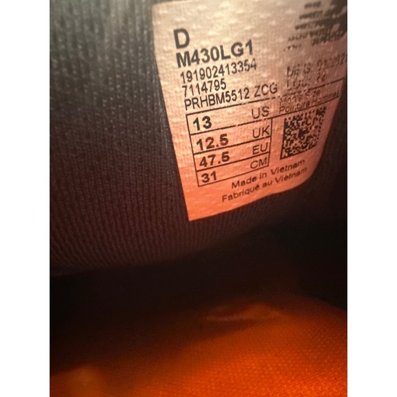 New Balance Men's 430 Running Shoes Gray Orange Mesh size 13 Athletic Sneakers - Picture 10 of 10